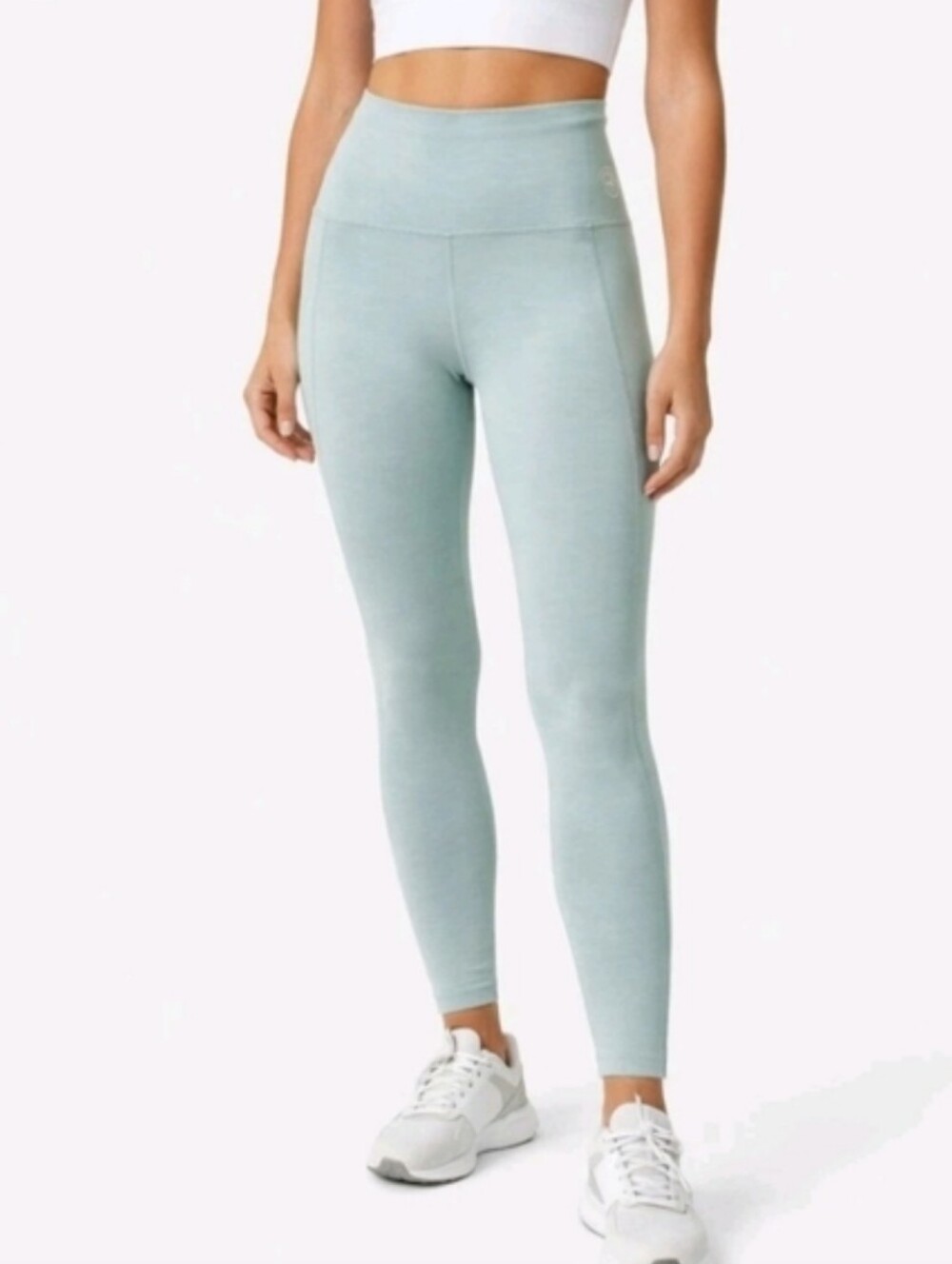 Allbirds Mint Green Blue High Rise Natural Merino Wool Tight Leggings